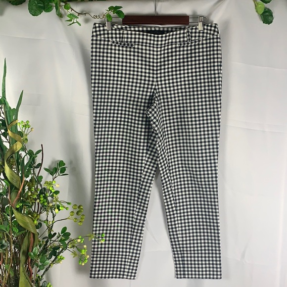 White House Black Market Pants - White House Black Market Slim Ankle Plaid Pants